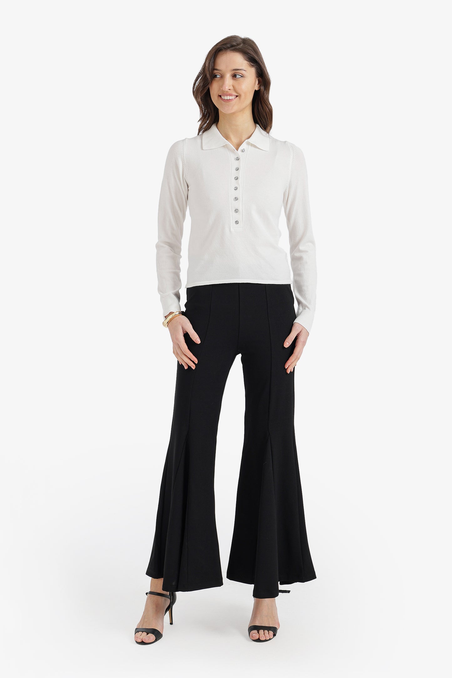 Buttoned Slim Fit Pullover