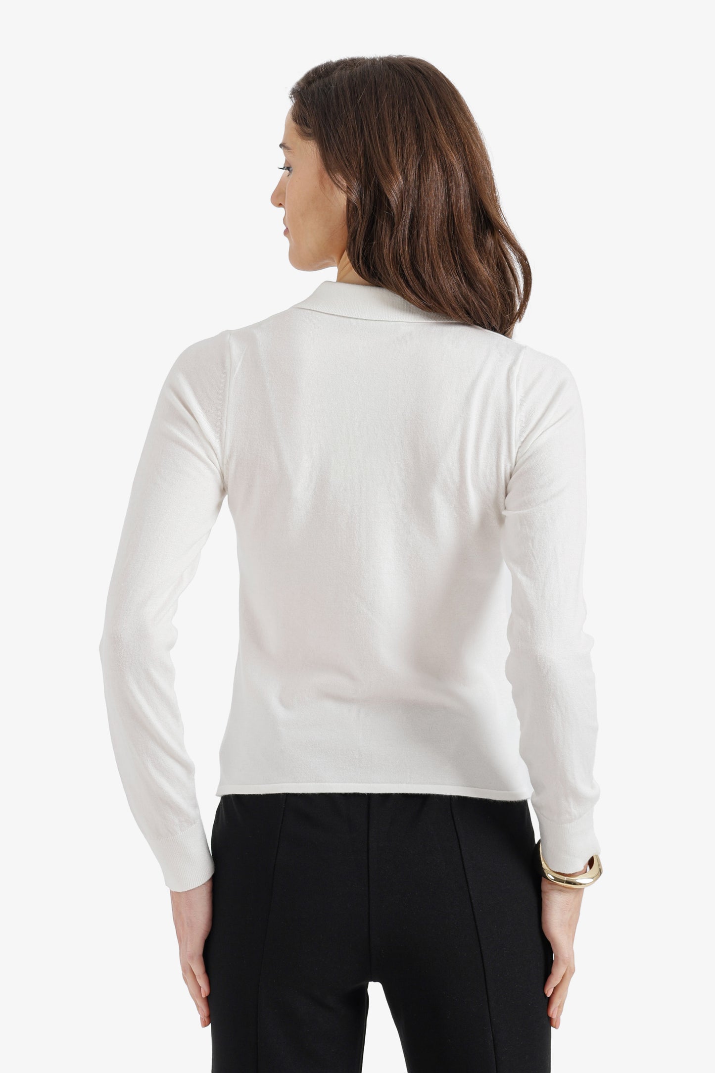 Buttoned Slim Fit Pullover
