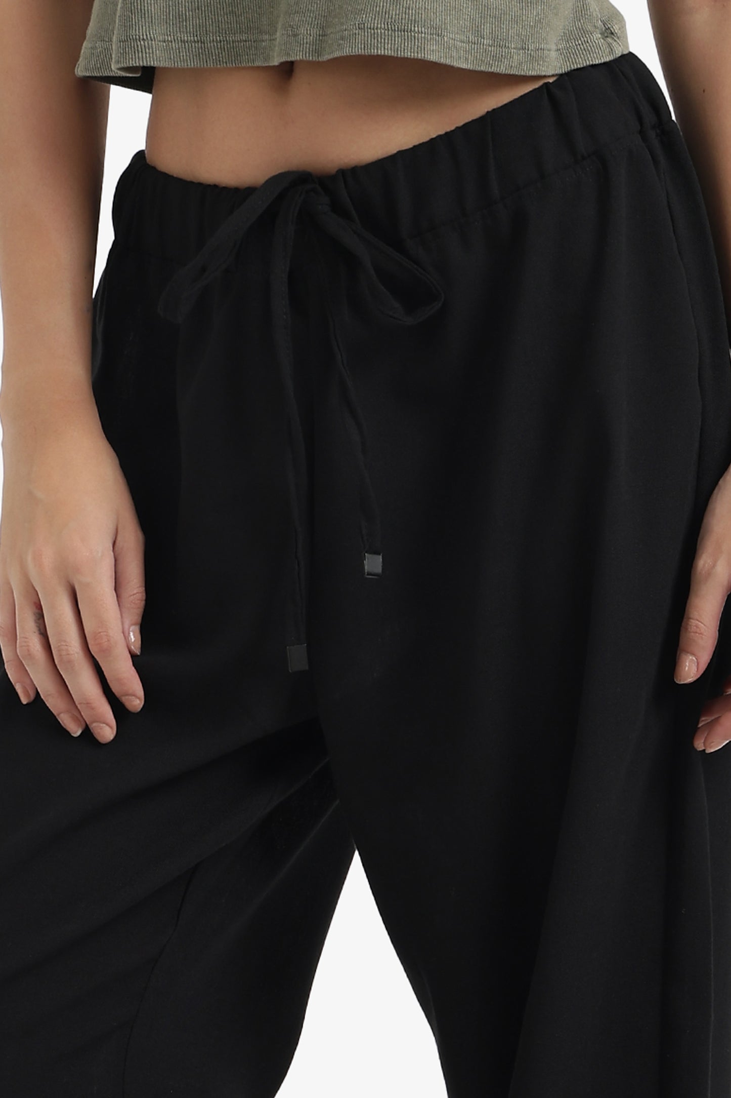 Relaxed Fit Wide-Leg Pants