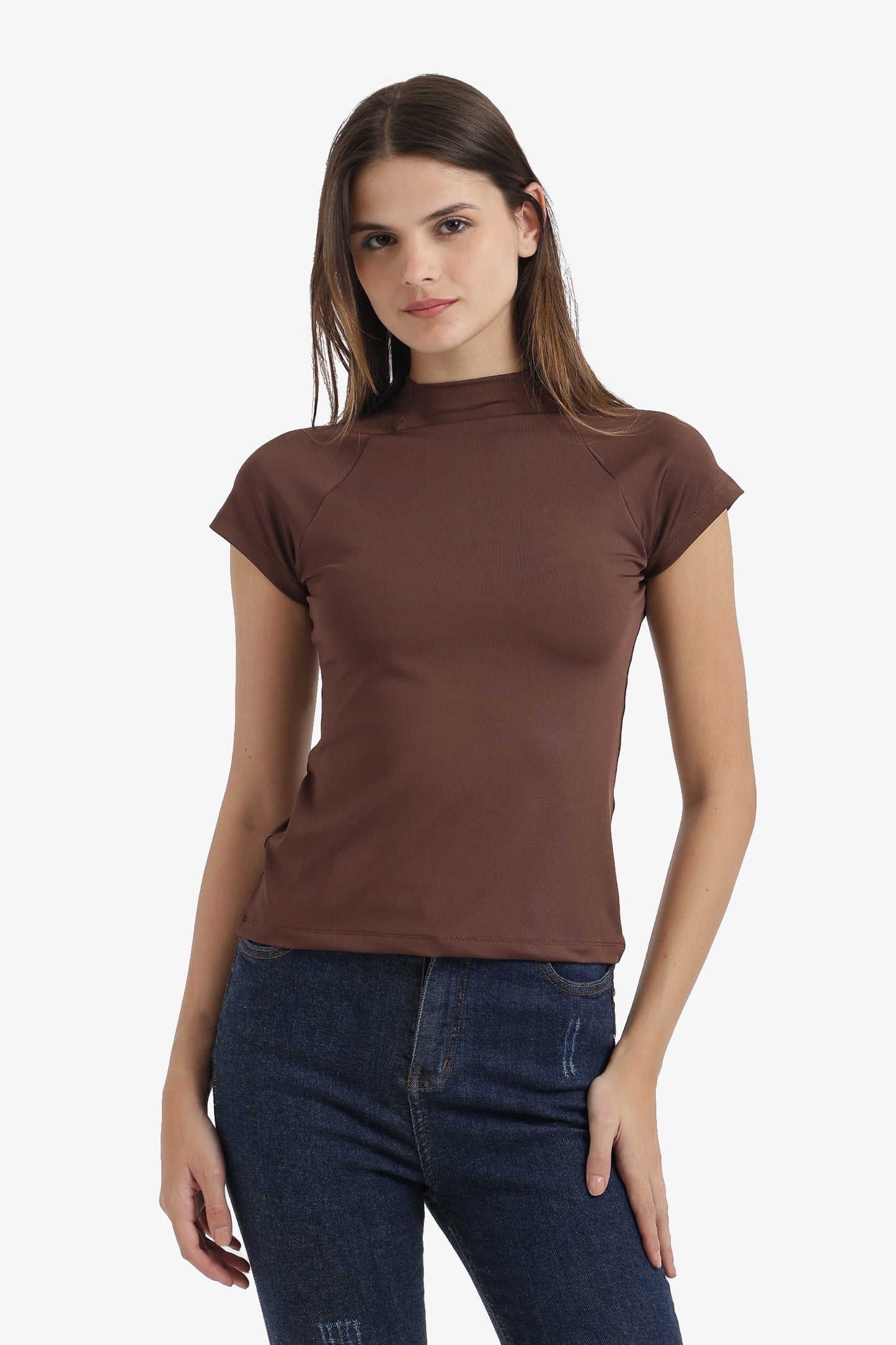 Slim Fit High Neck Top