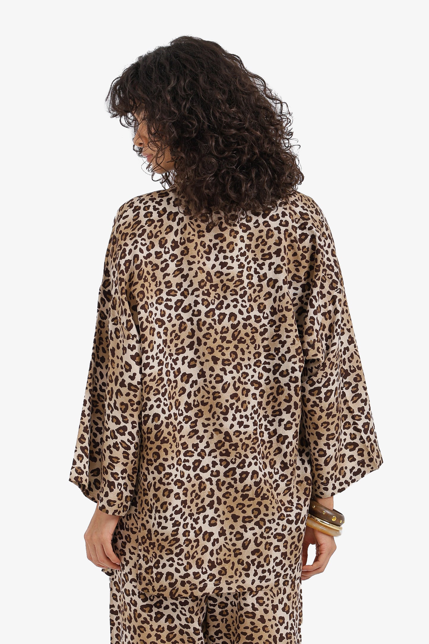 Relaxed Leopard Cardigan