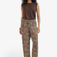 Leopard Pattern Drawstring Pants