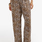 Leopard Pattern Drawstring Pants