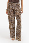 Leopard Pattern Drawstring Pants