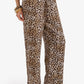 Leopard Pattern Drawstring Pants