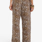 Leopard Pattern Drawstring Pants