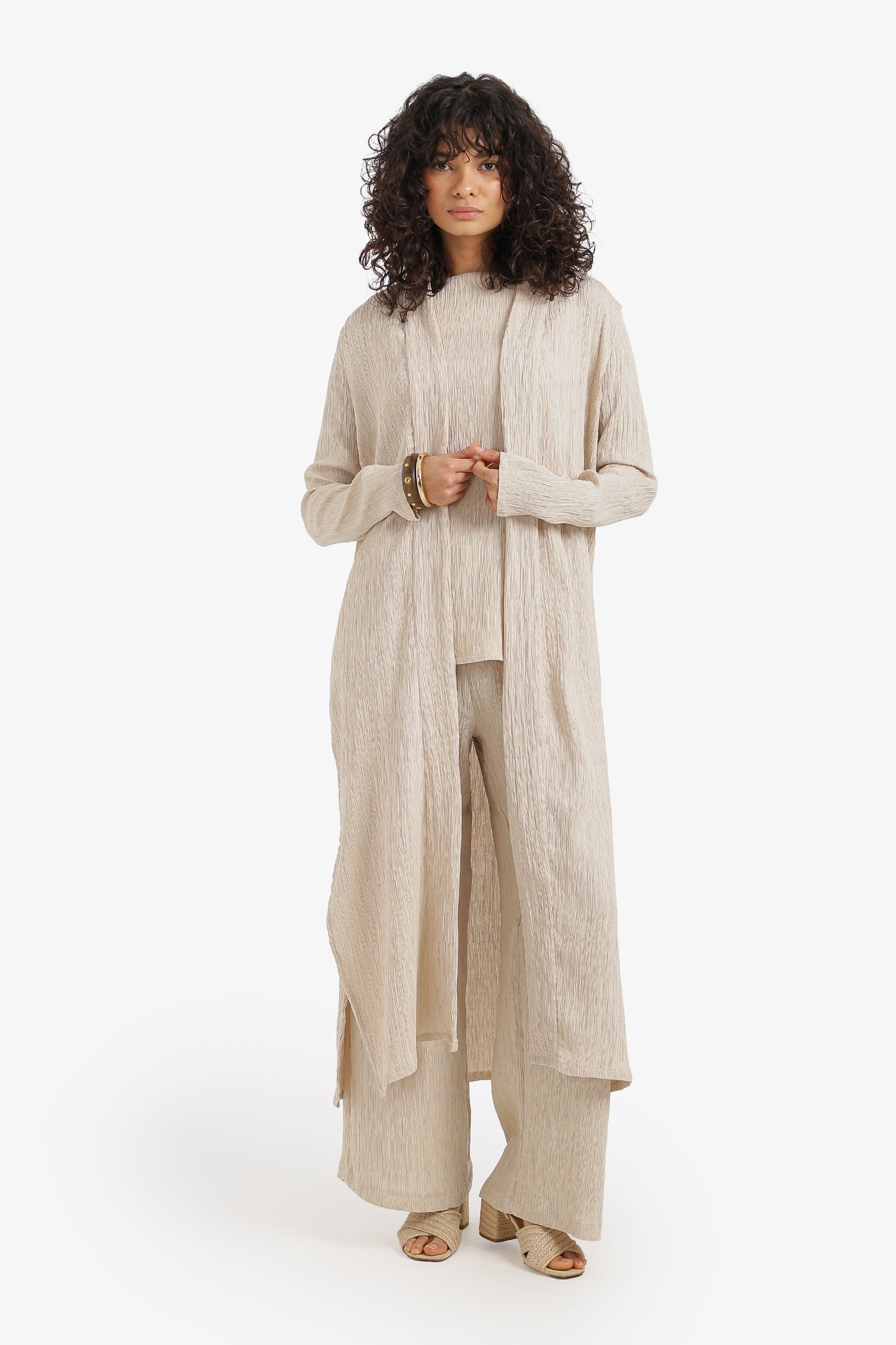 Textured Midi Kimono