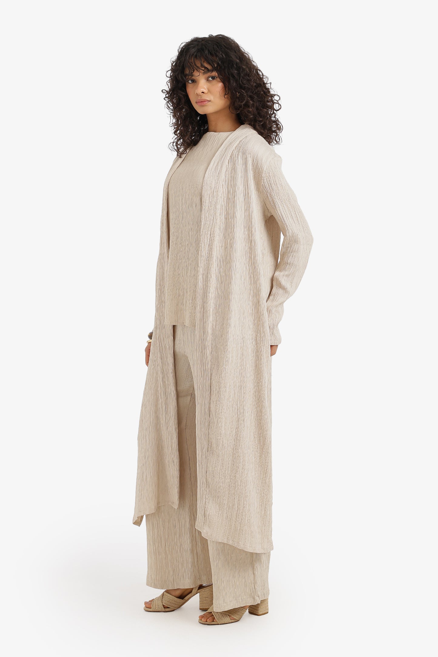 Textured Midi Kimono