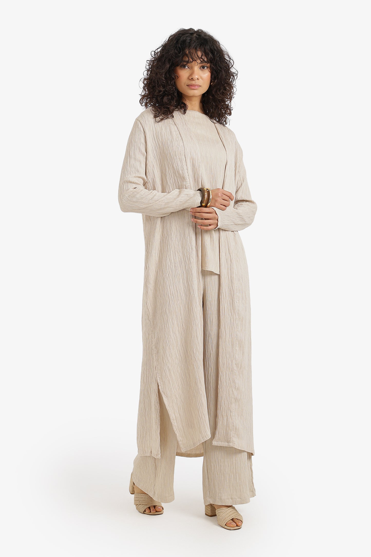 Textured Midi Kimono
