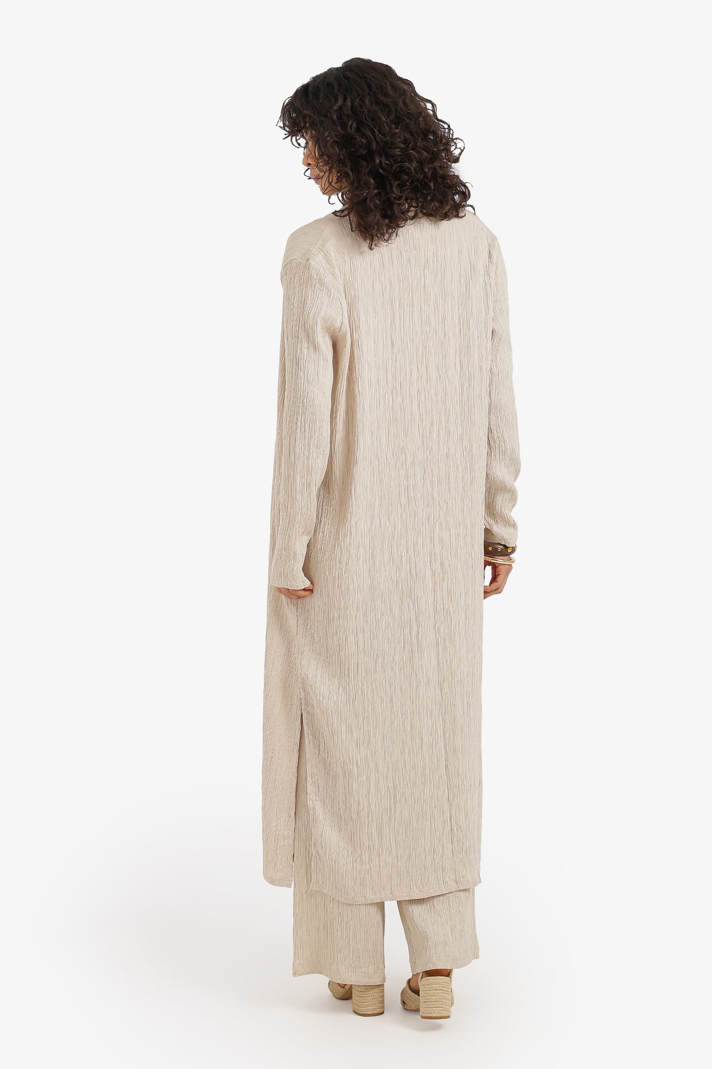 Textured Midi Kimono