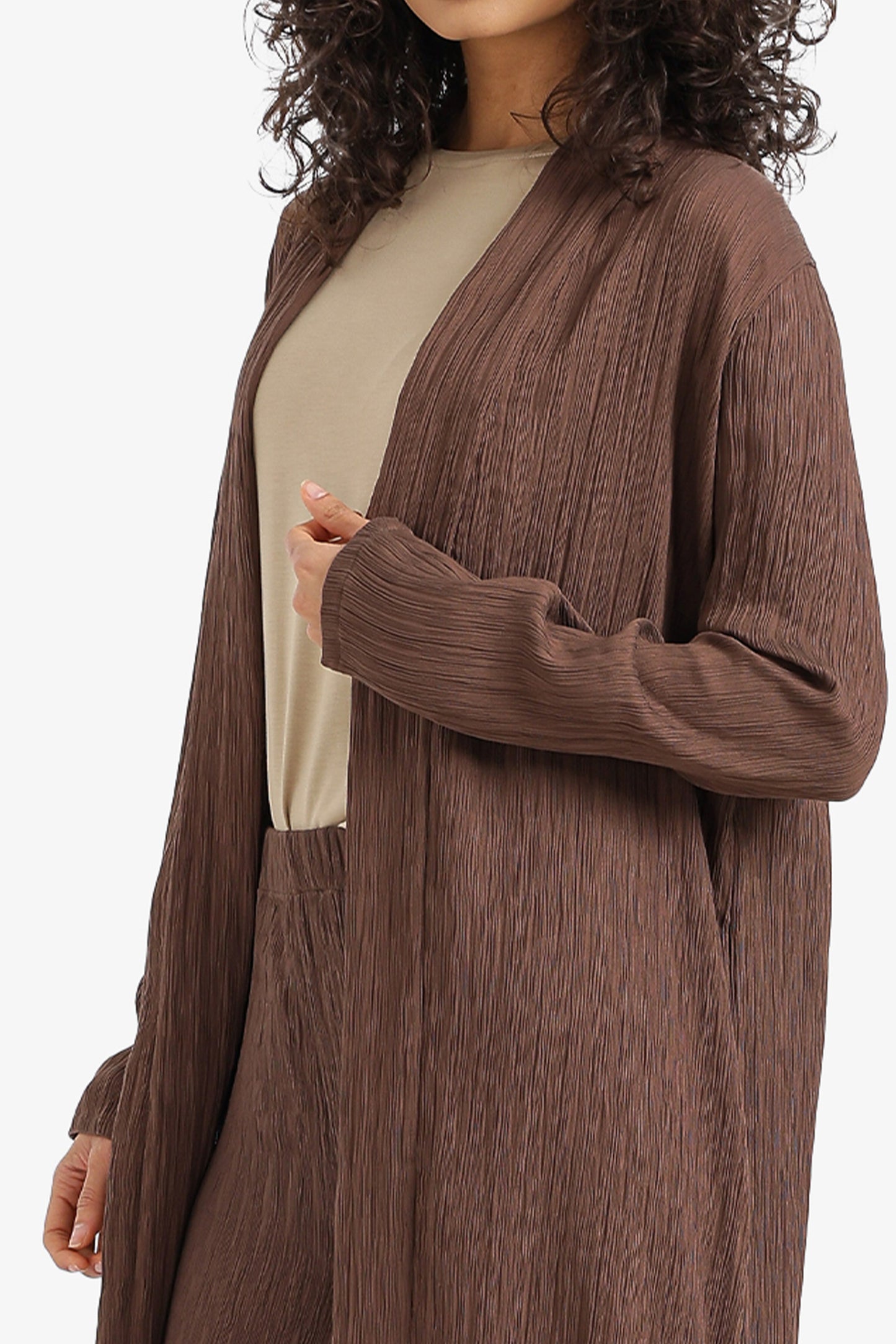 Textured Midi Kimono