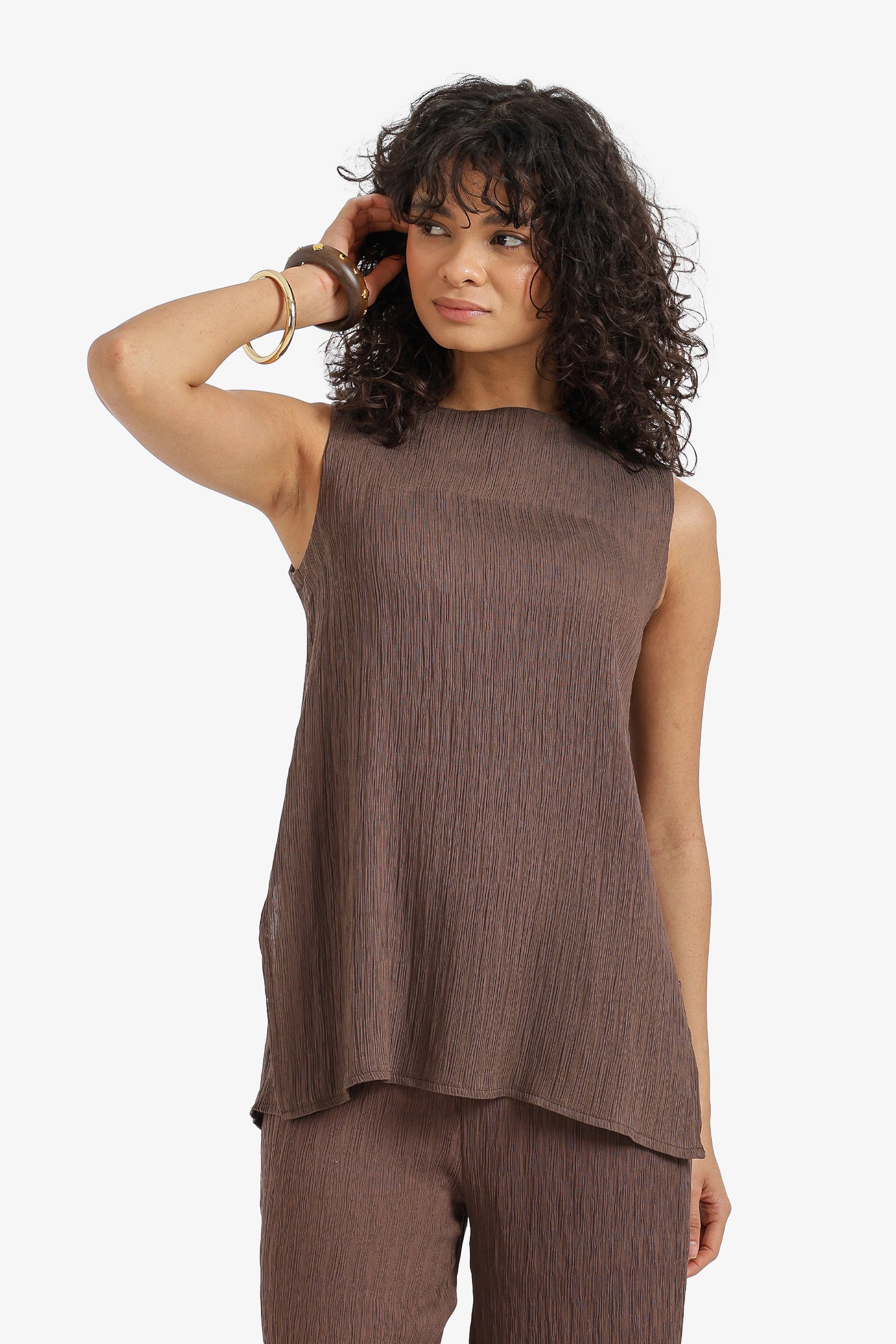 Relaxed Sleeveless Blouse