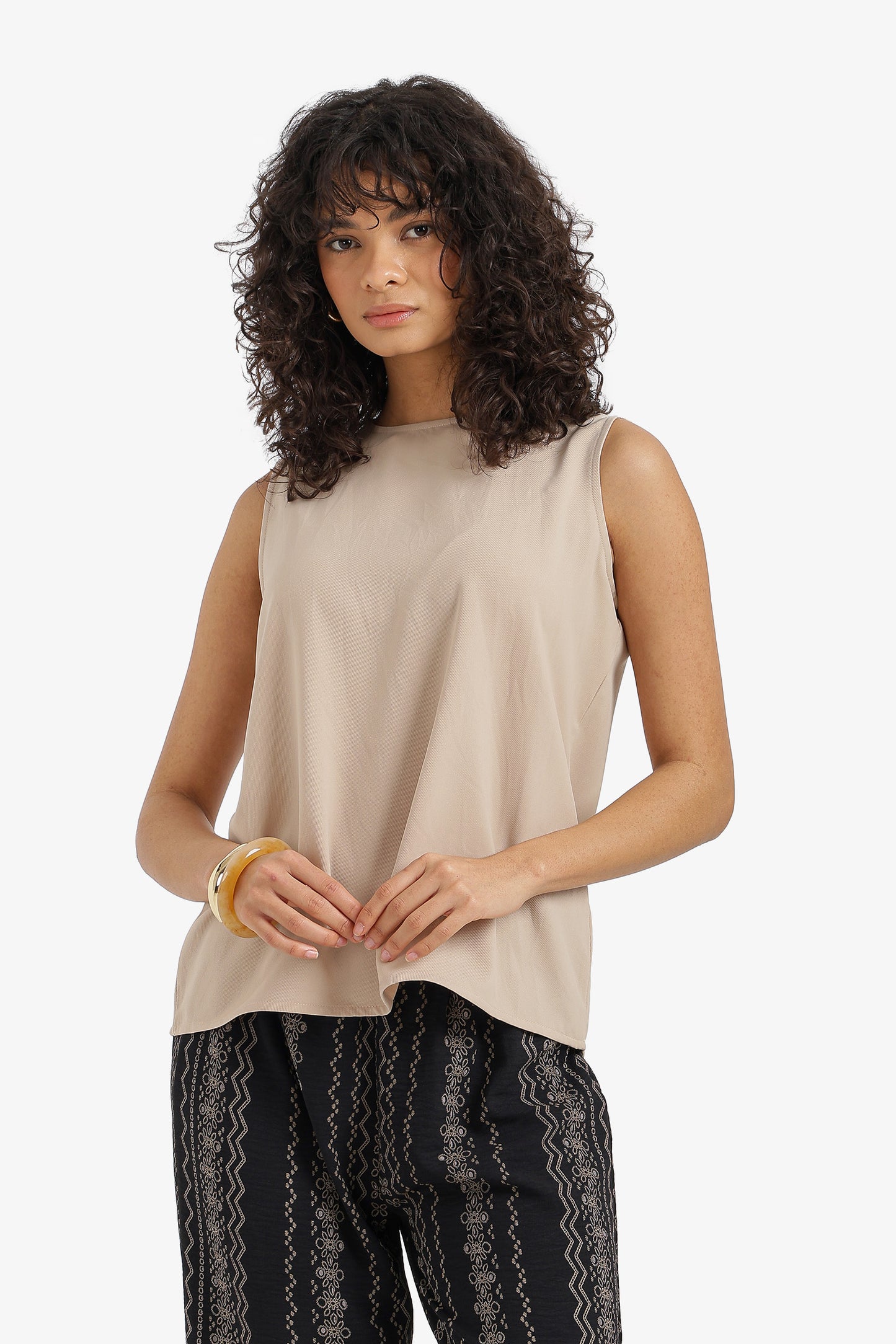 Sleeveless Viscose Blouse