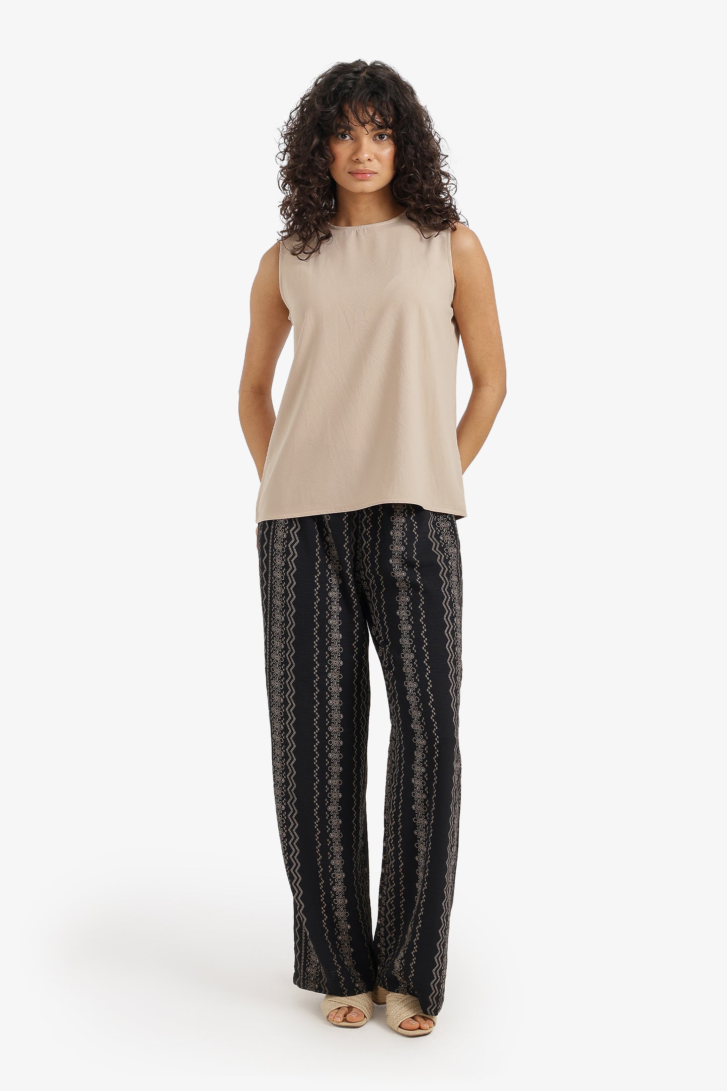 Sleeveless Viscose Blouse