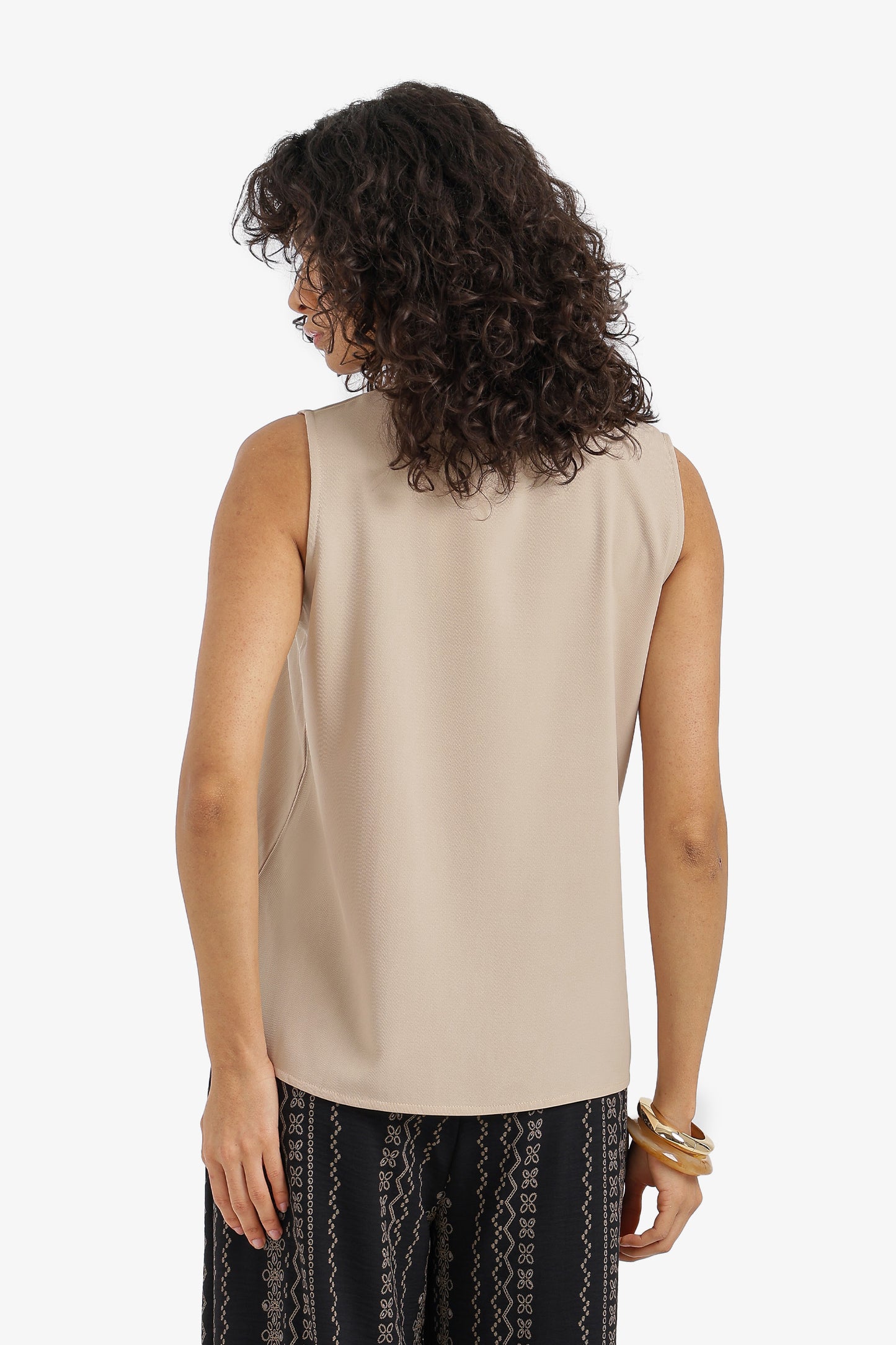 Sleeveless Viscose Blouse