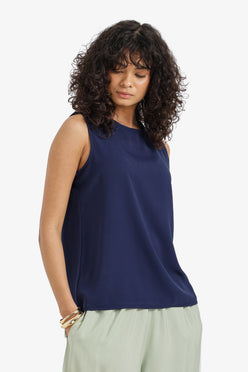 Sleeveless Viscose Blouse