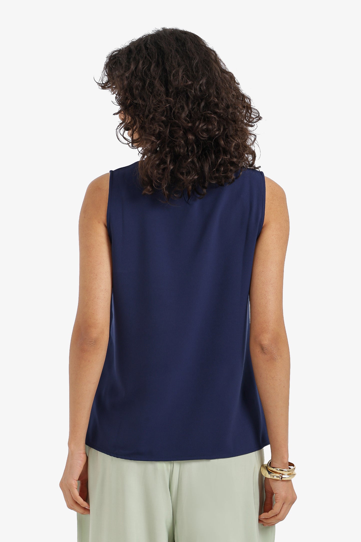 Sleeveless Viscose Blouse