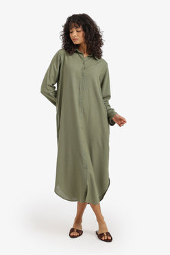 Relaxed Button Down Dress