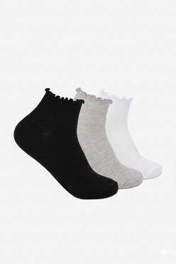 Ruffled Cuff Ankle Socks