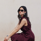 Pinstripe Wide-Leg Pants