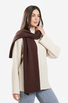 Ribbed Knitted Scarf