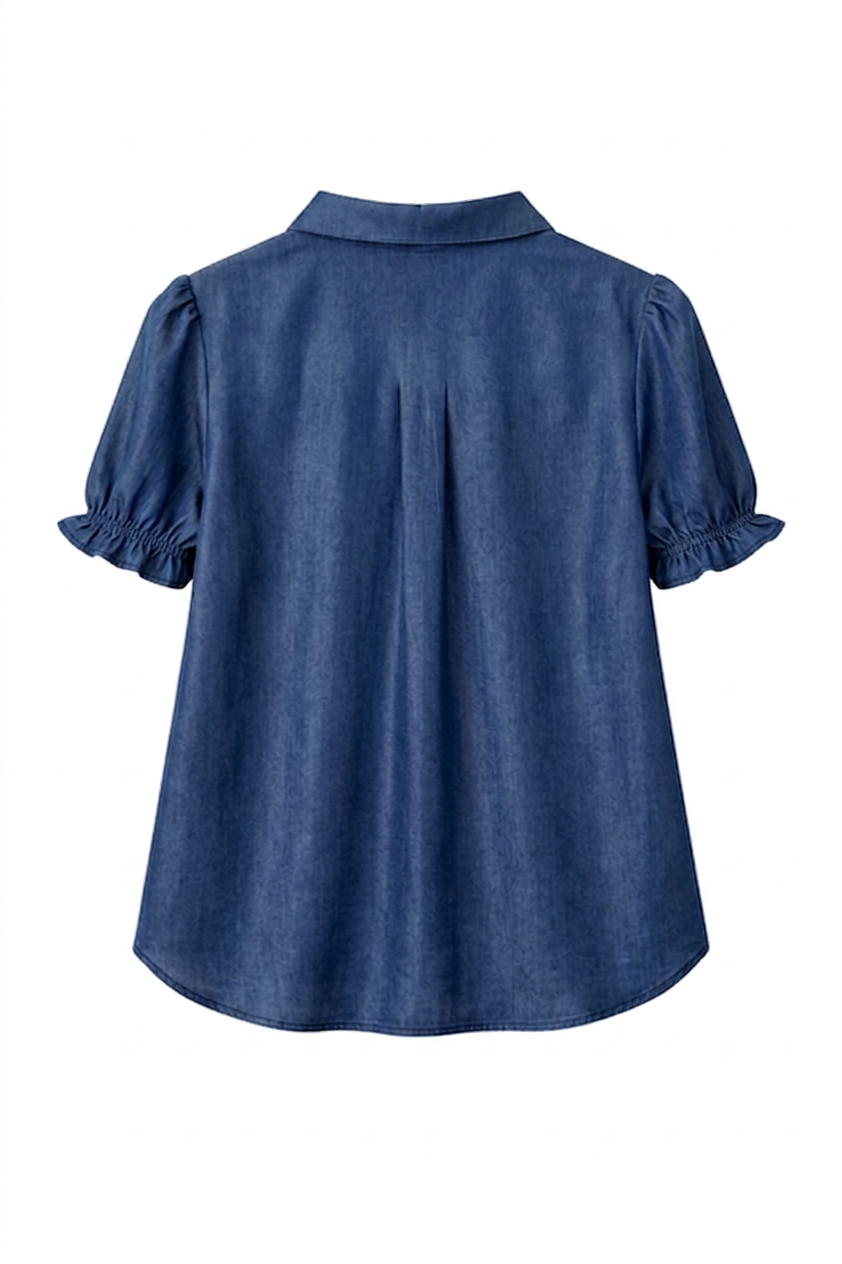 Bow Tie Ruffle Blouse