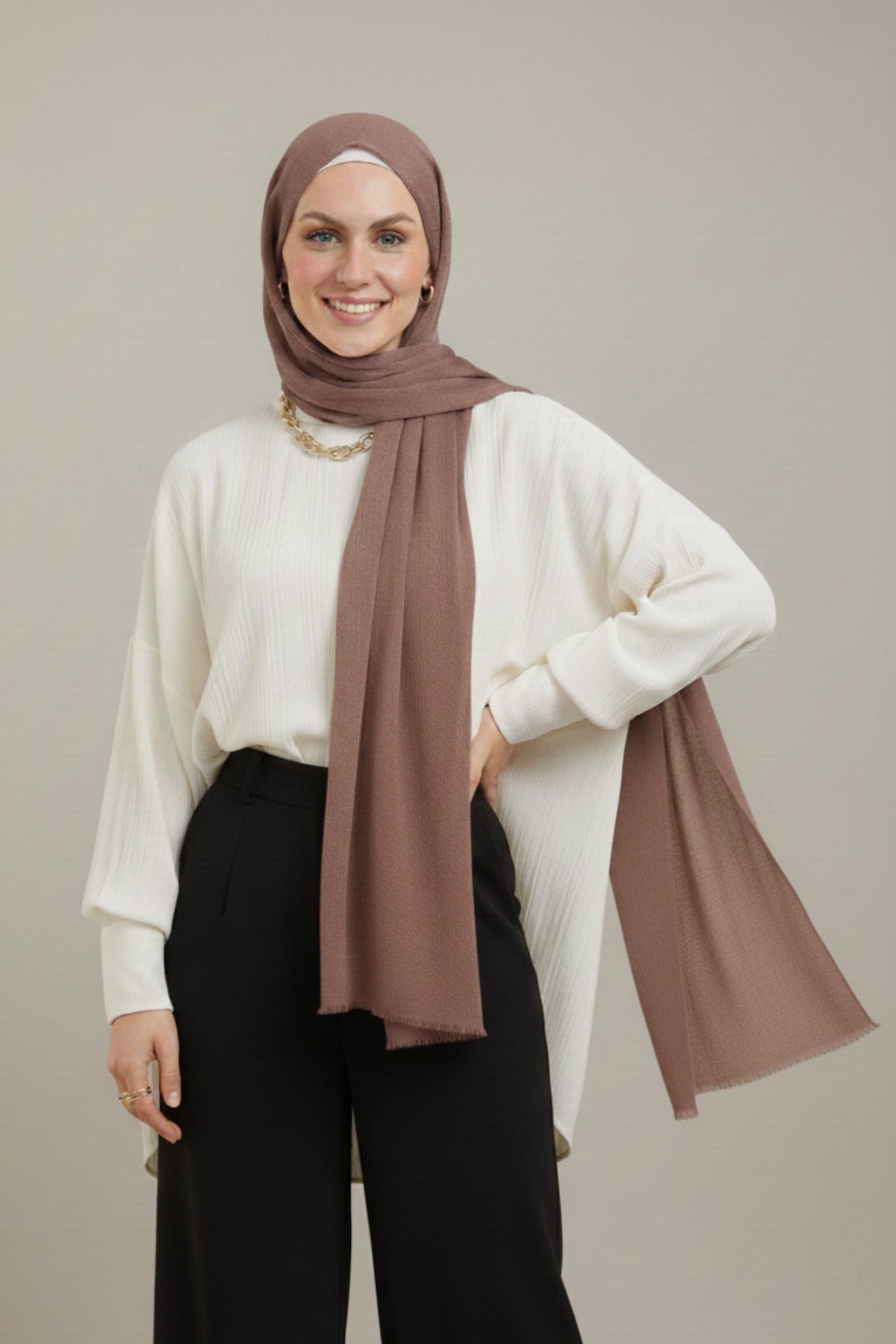 Ribbed Rectangular Scarf