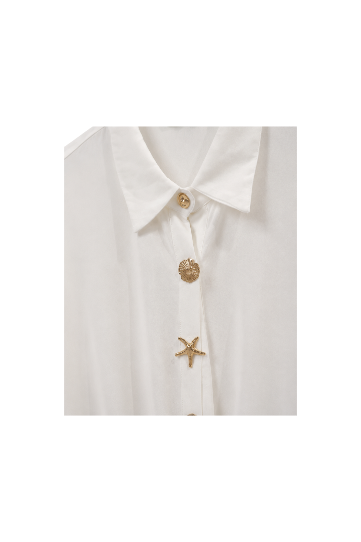 Knotted Crepe Shirt