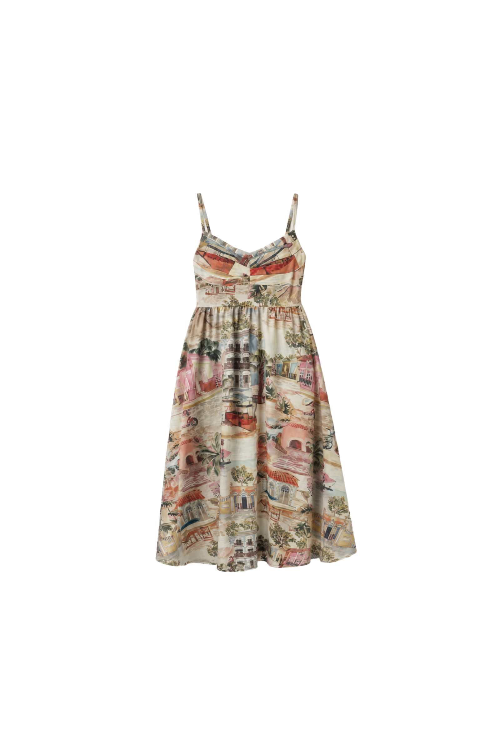 Printed Strap Dress