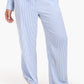 Striped Elastic Waist Pants