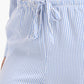 Striped Elastic Waist Pants