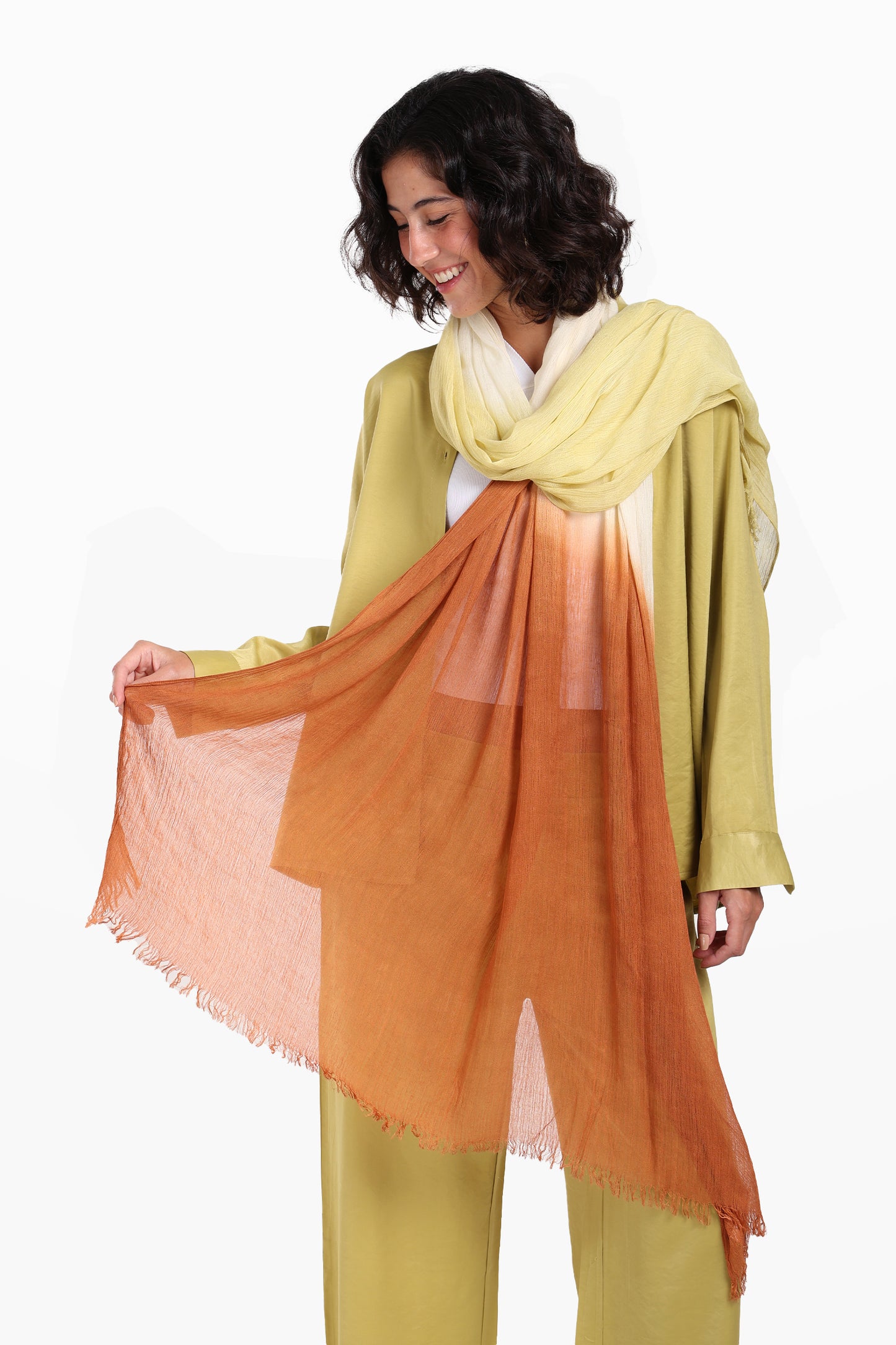 Gradient Cotton Scarf