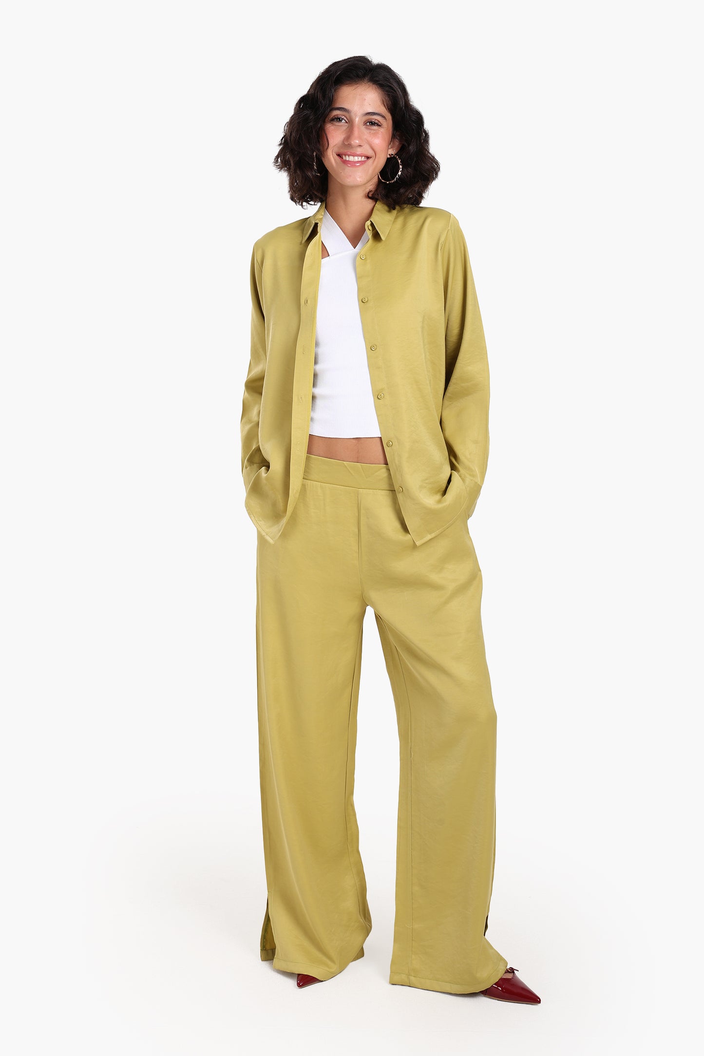 High Waist Wide-Leg Pants