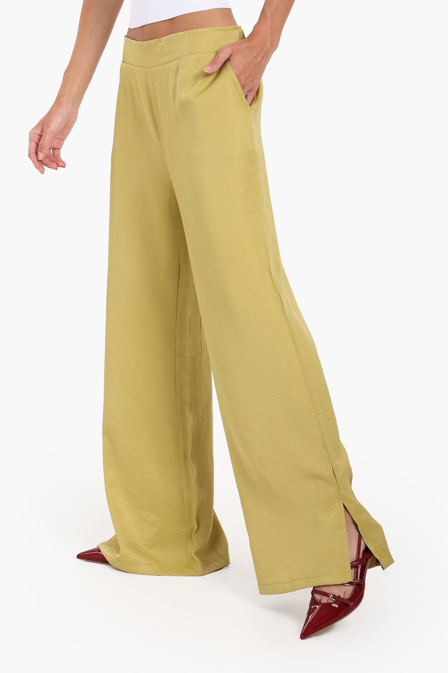 High Waist Wide-Leg Pants