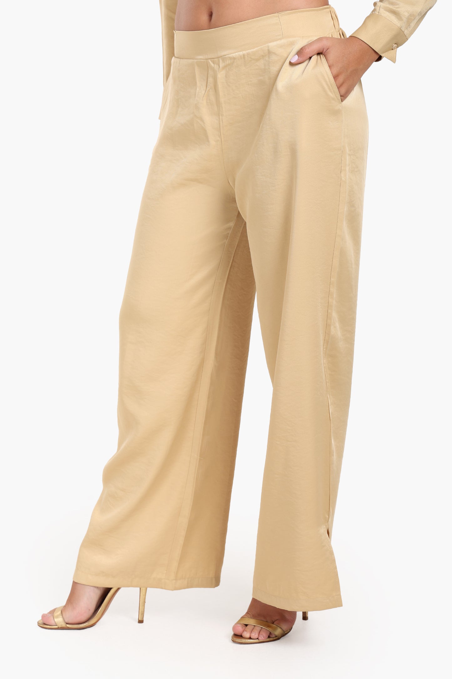 High Waist Wide-Leg Pants