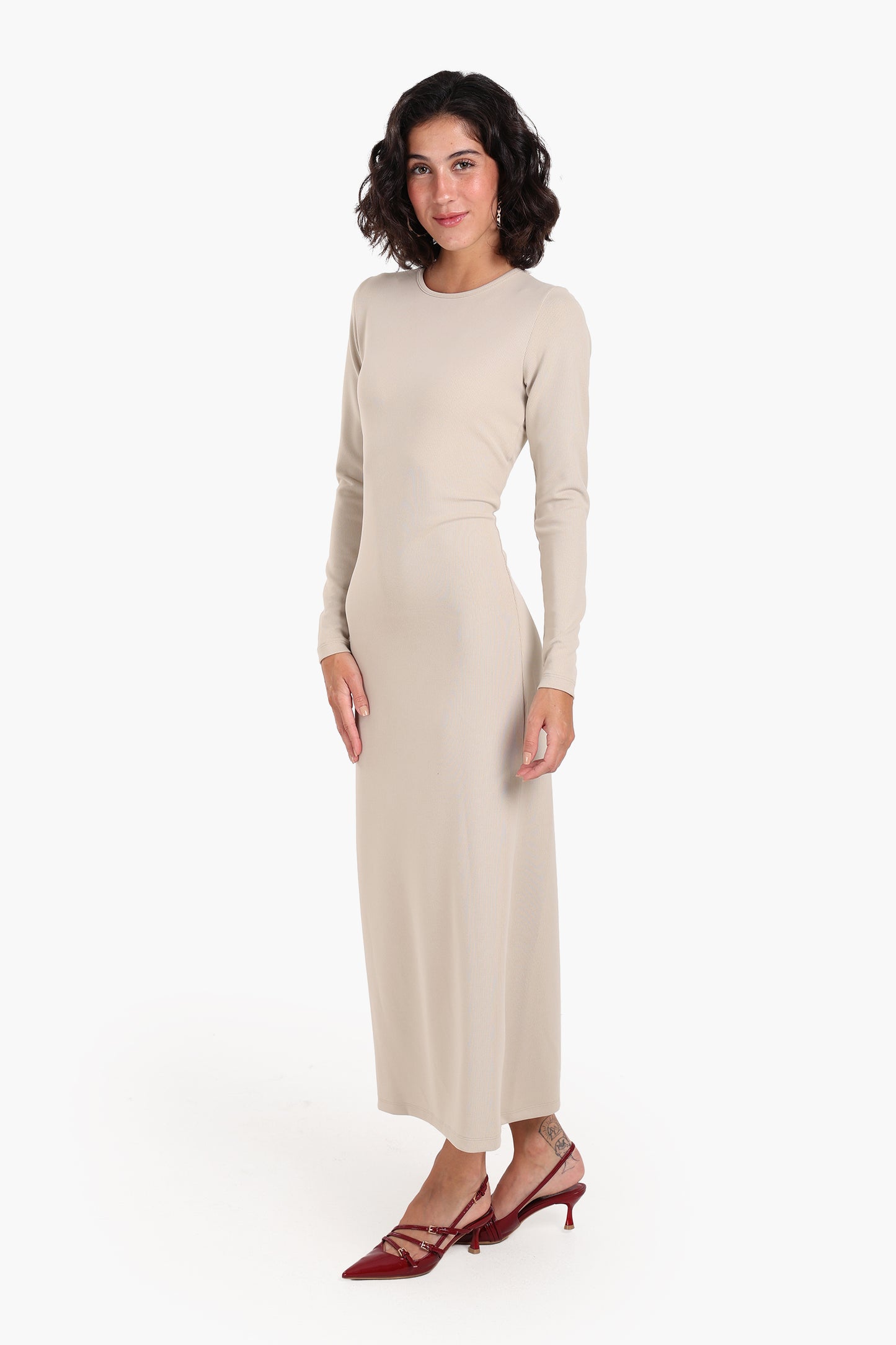 Chic Slim Fit Midi Dress