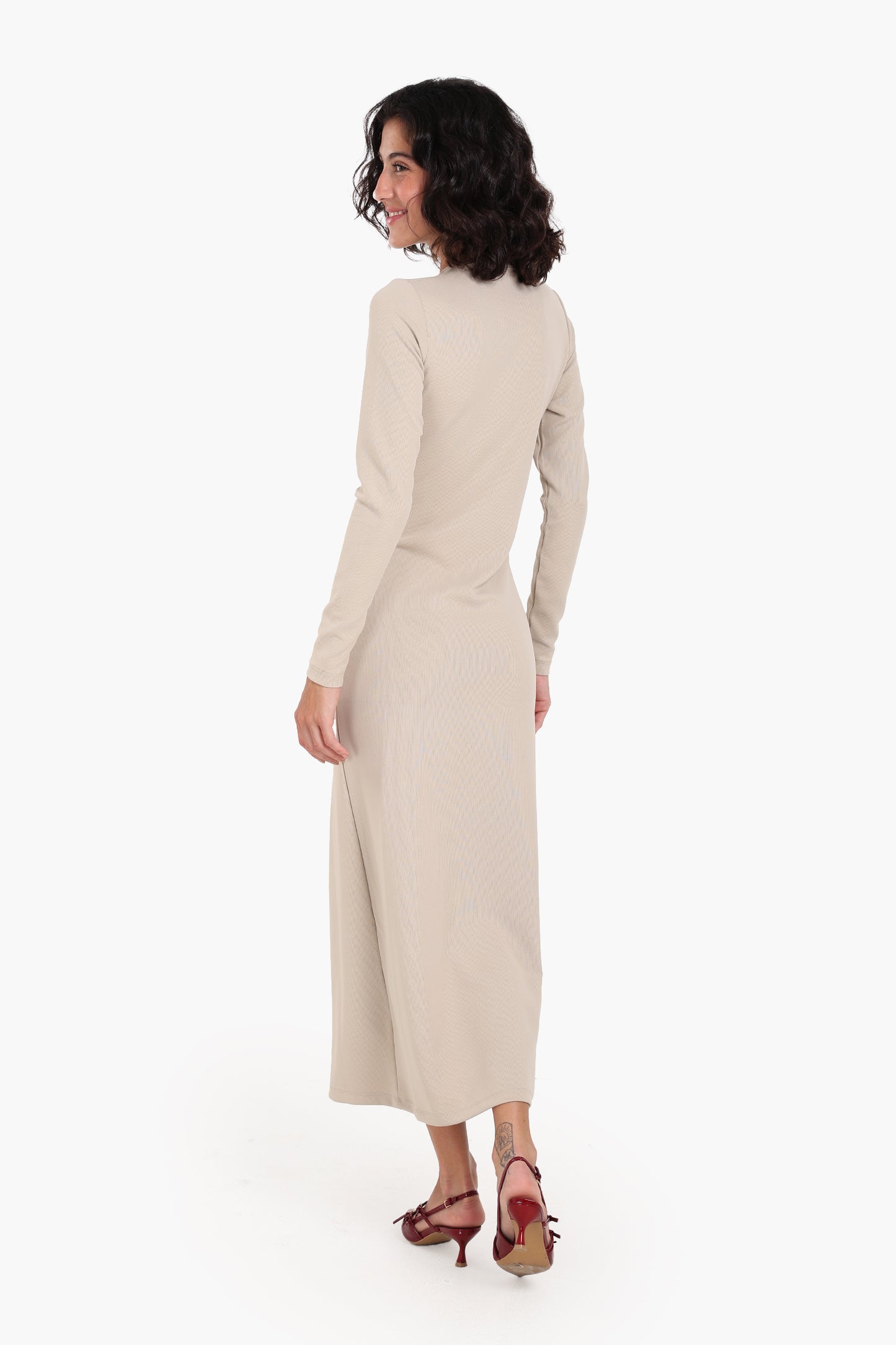 Chic Slim Fit Midi Dress