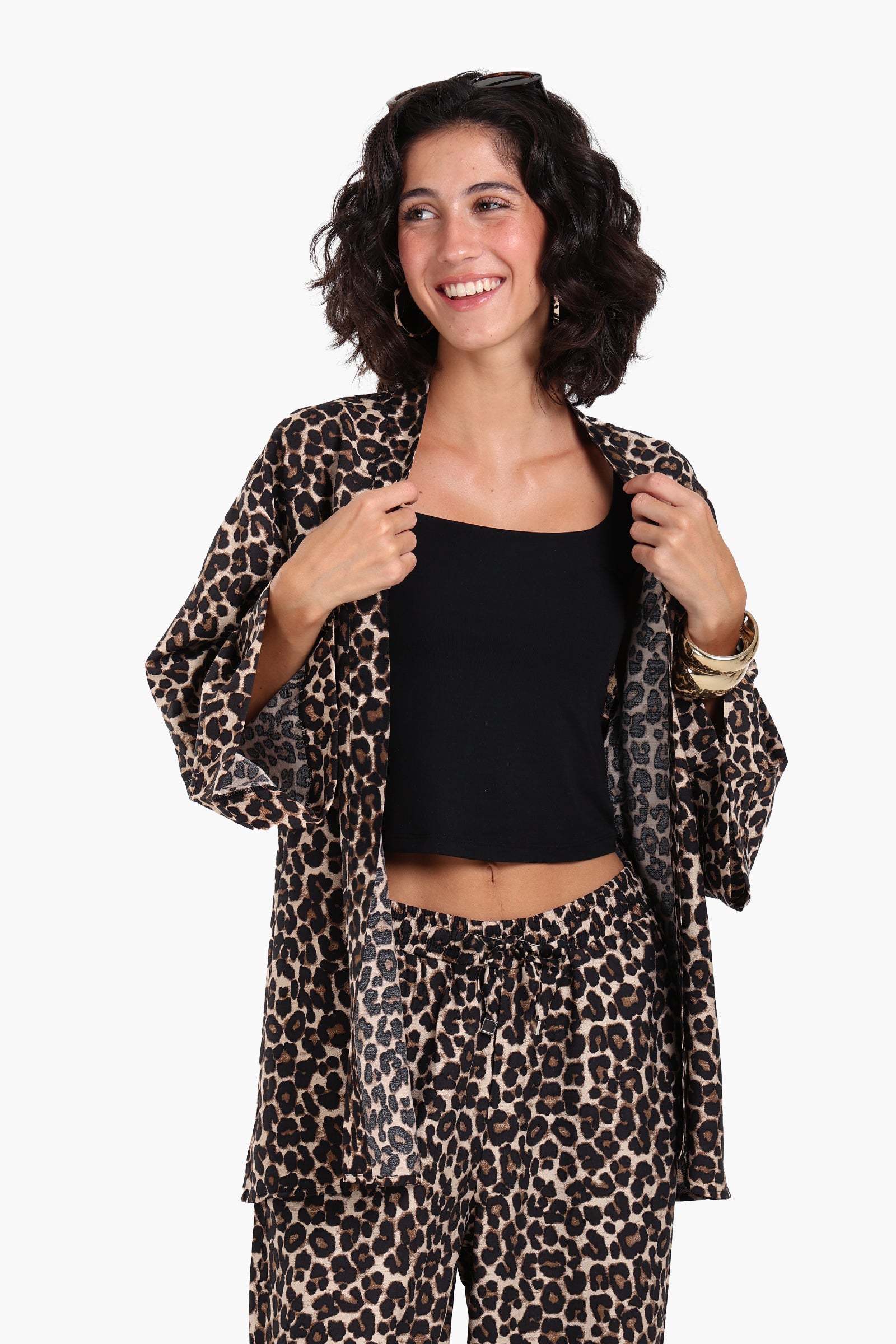 Leopard All Over Printed Kimono