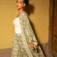 Olive Printed Kimono