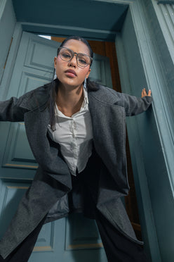 Notch Collar Midi Coat