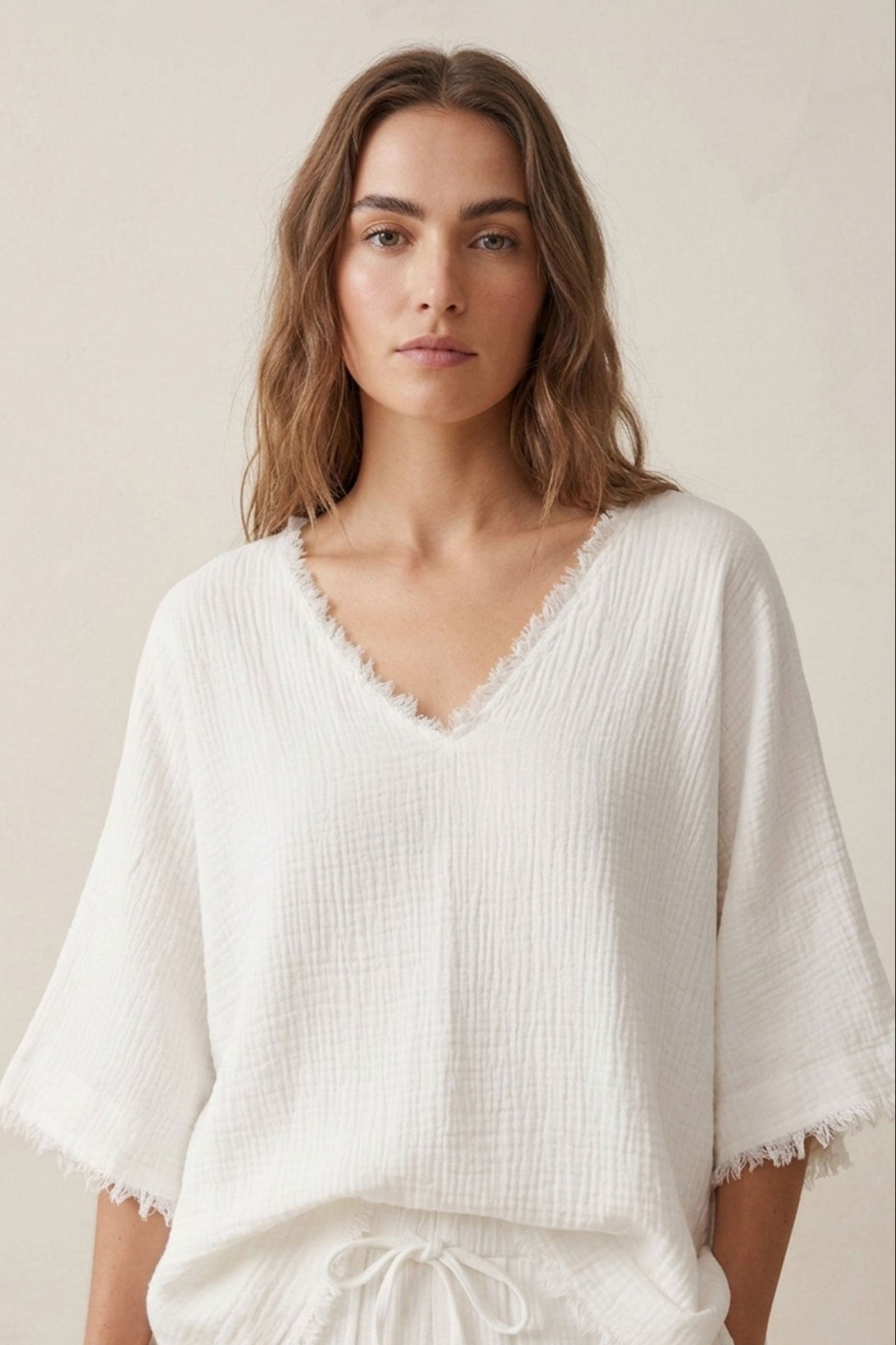 Drop-Shoulder Beach Top