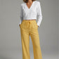 Drawstring Wide-Leg Pants