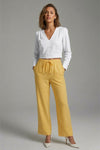Drawstring Wide-Leg Pants