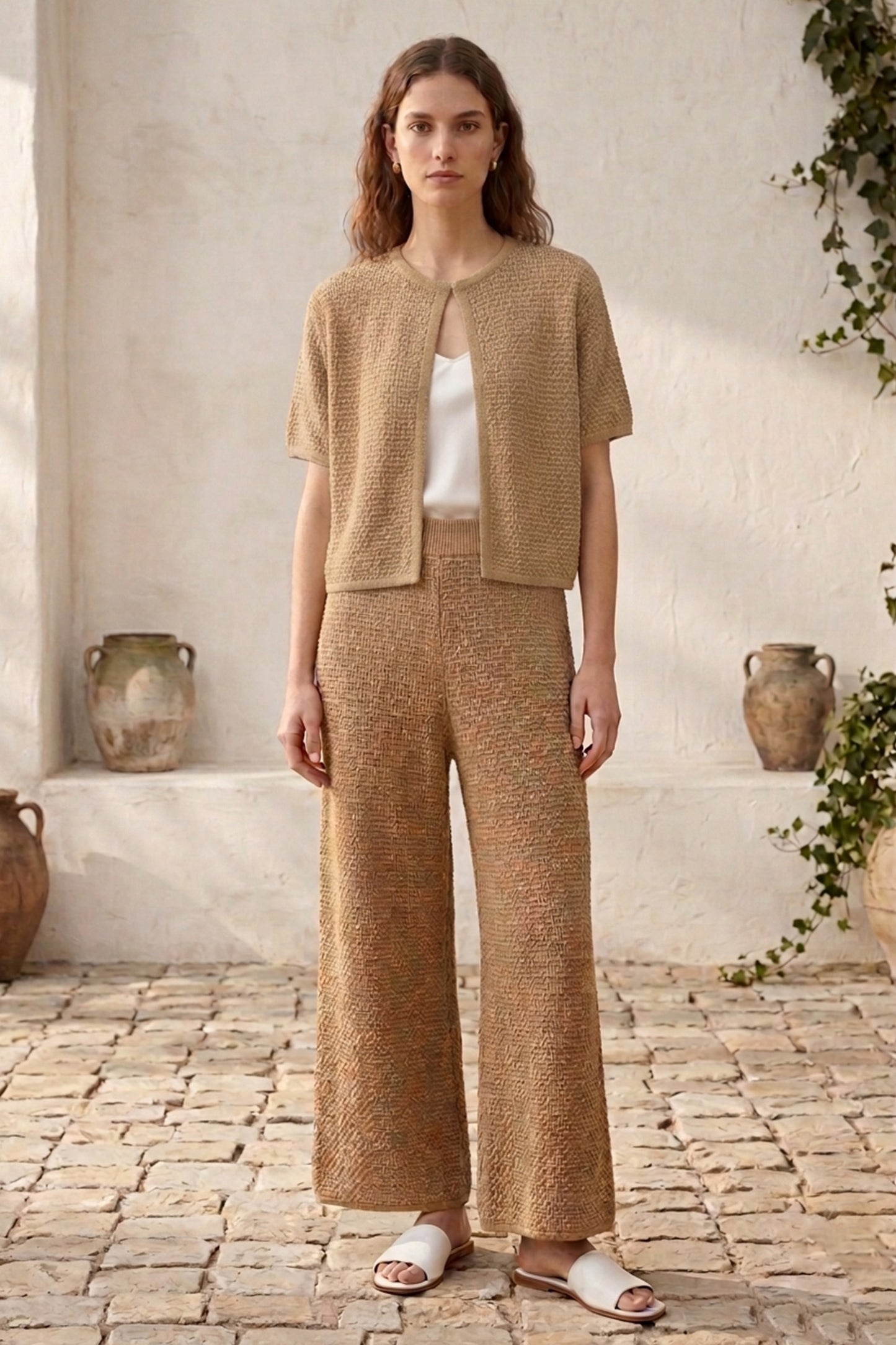 Wide-Leg Beach Pants