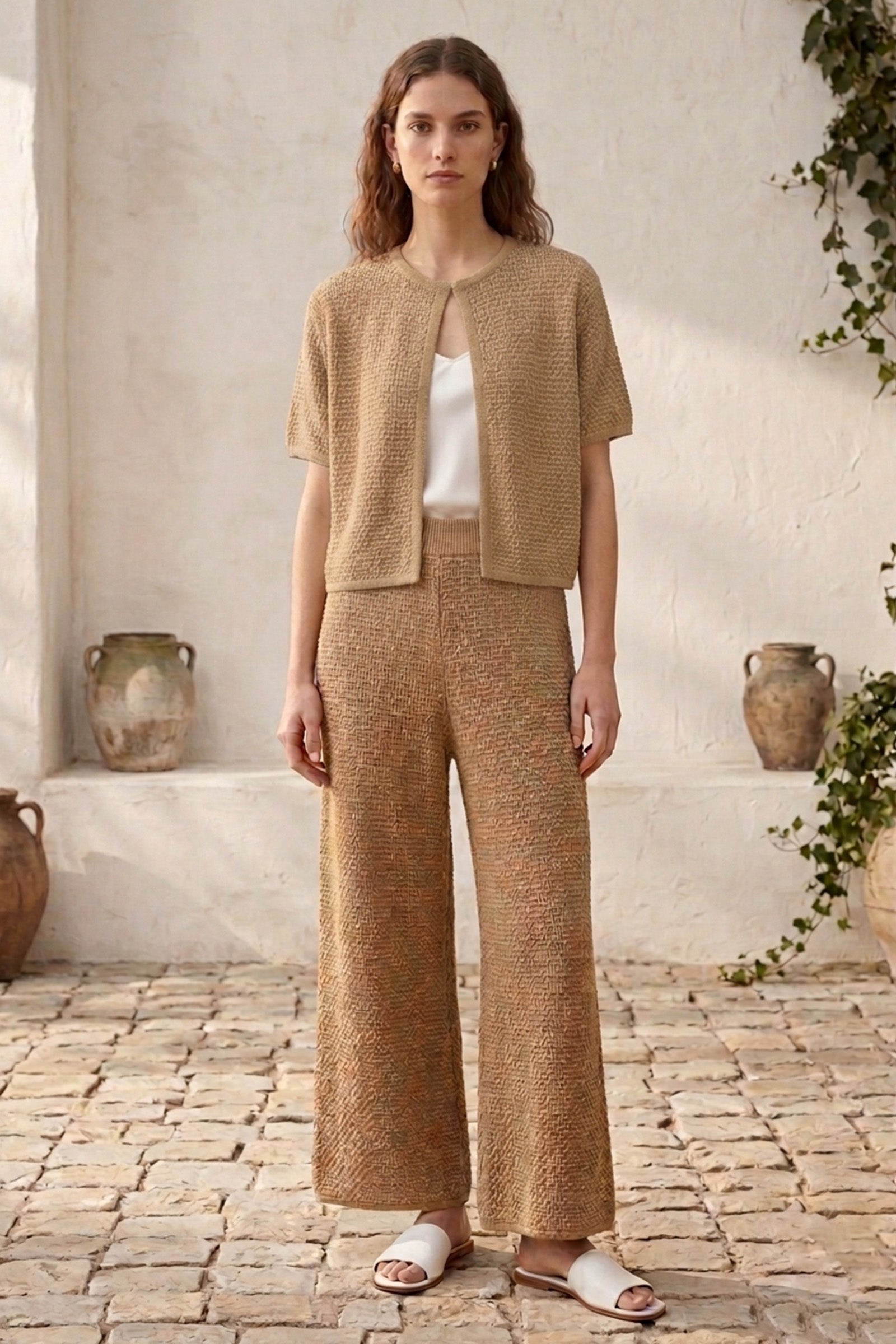 Wide-Leg Beach Pants
