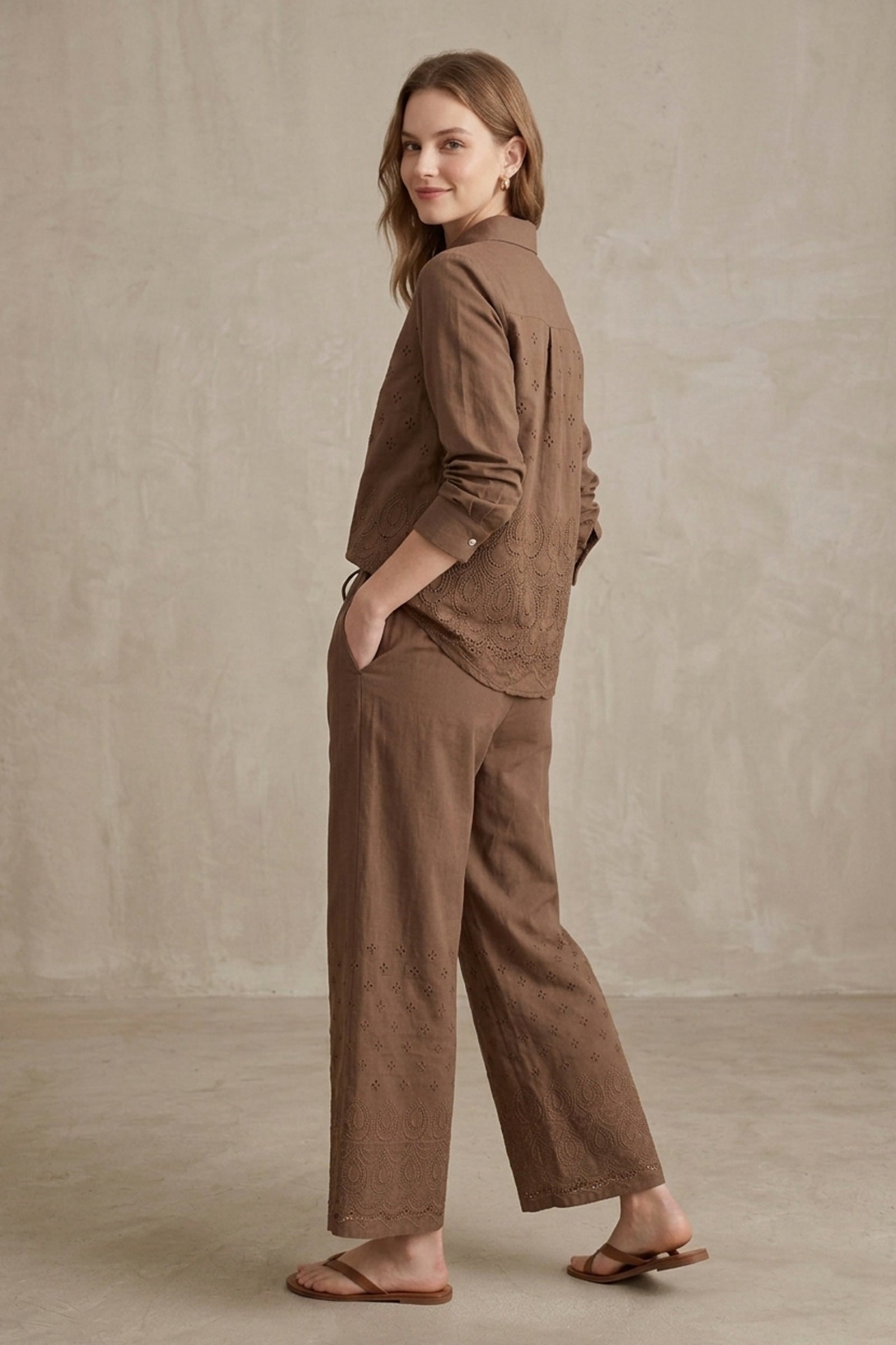 Eyelet Embroidered Shirt