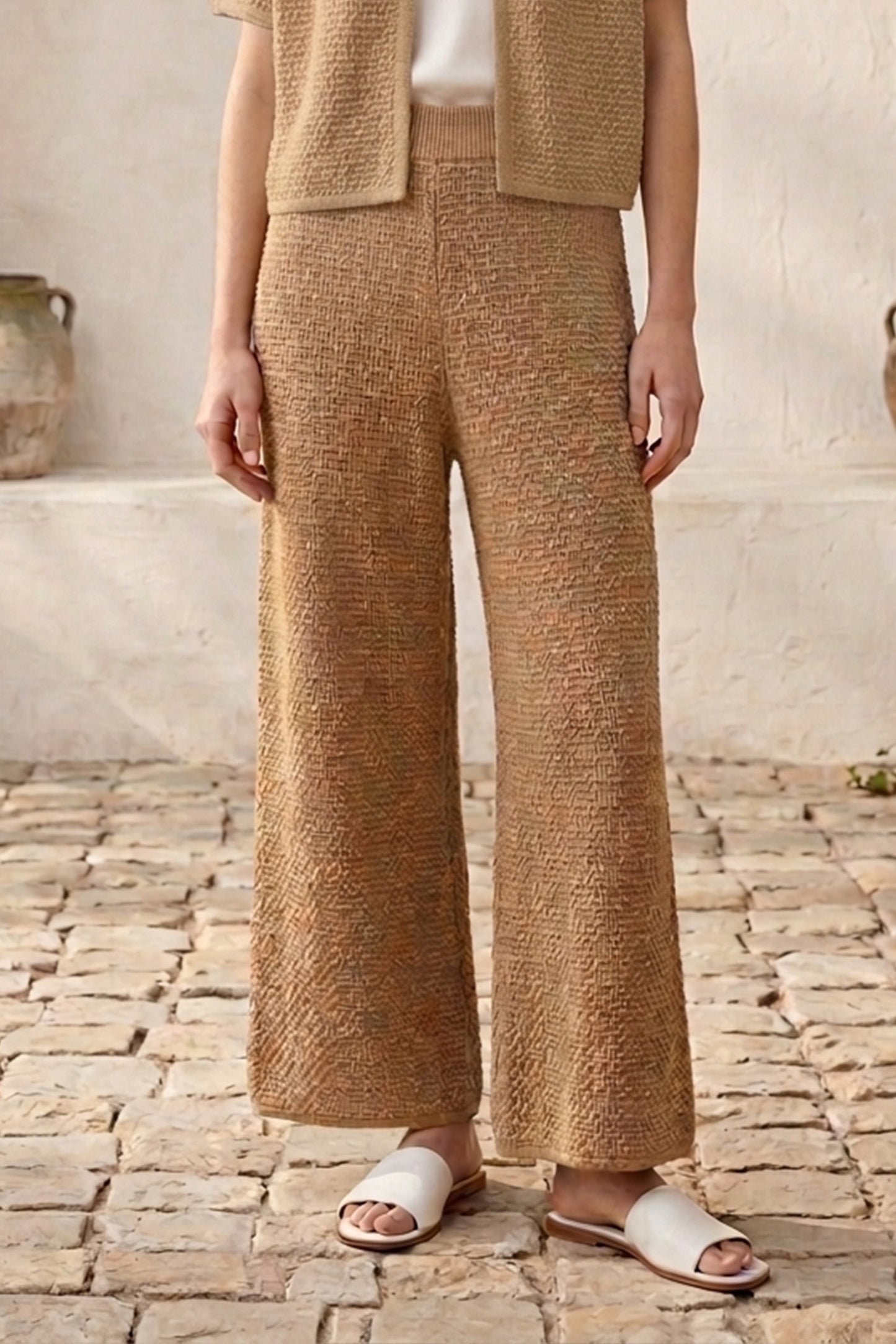 Wide-Leg Beach Pants