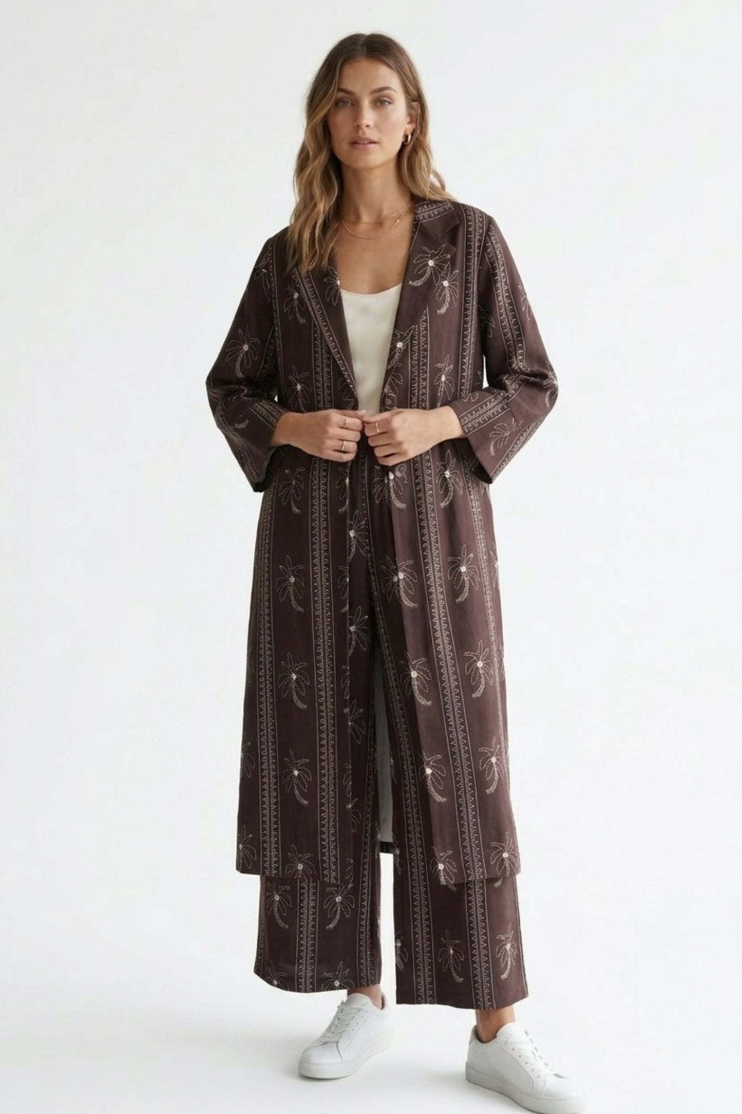 Palm-Print Kimono