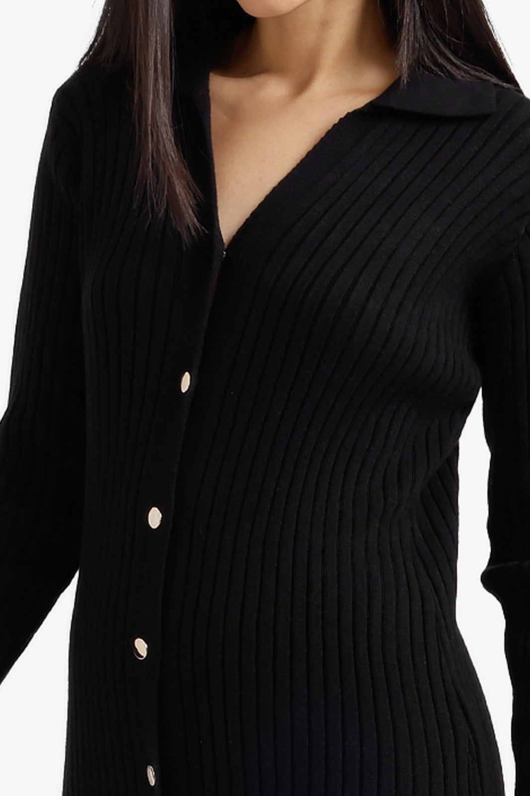 Ribbed Midi Cardigan