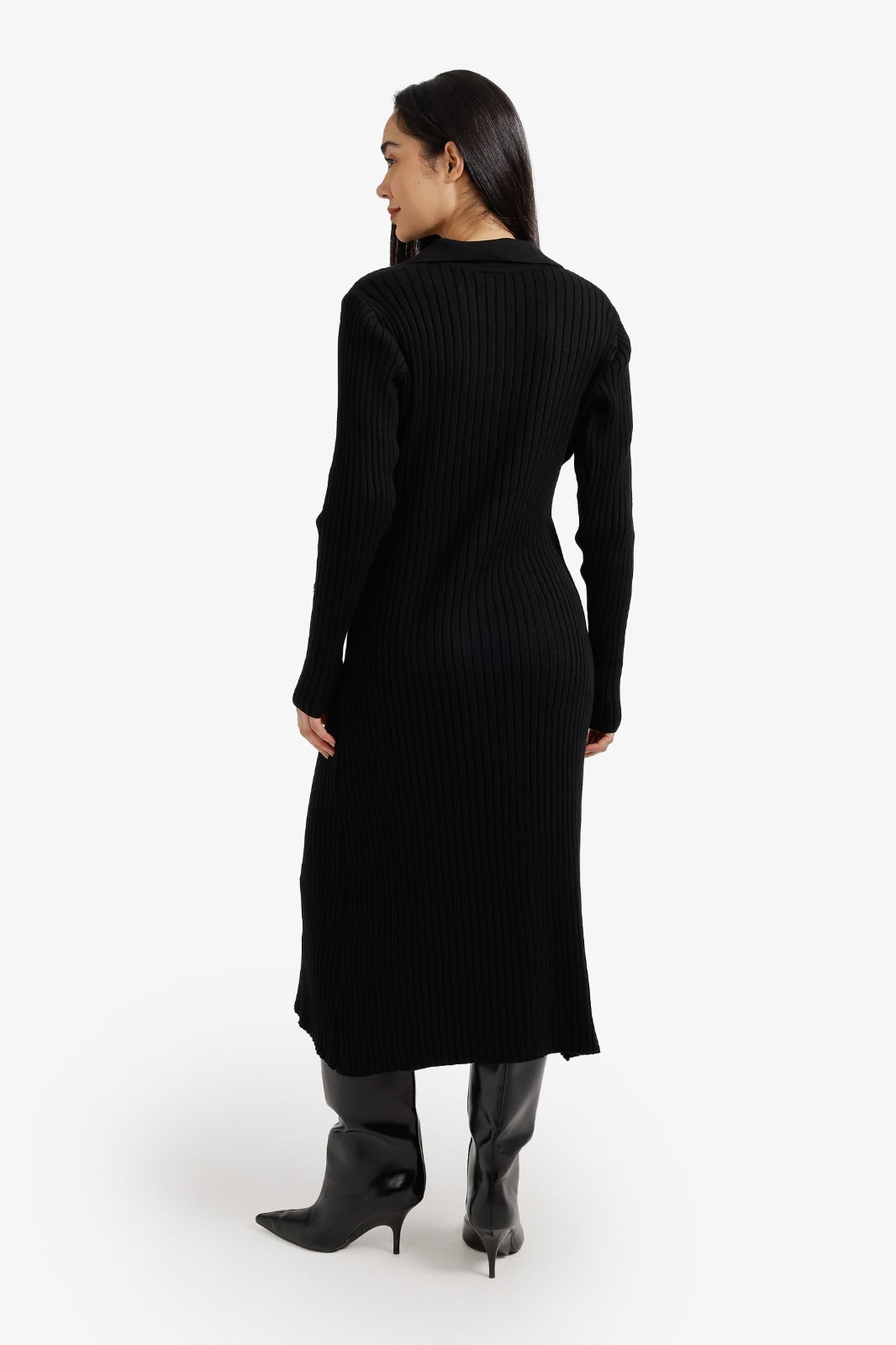 Ribbed Midi Cardigan